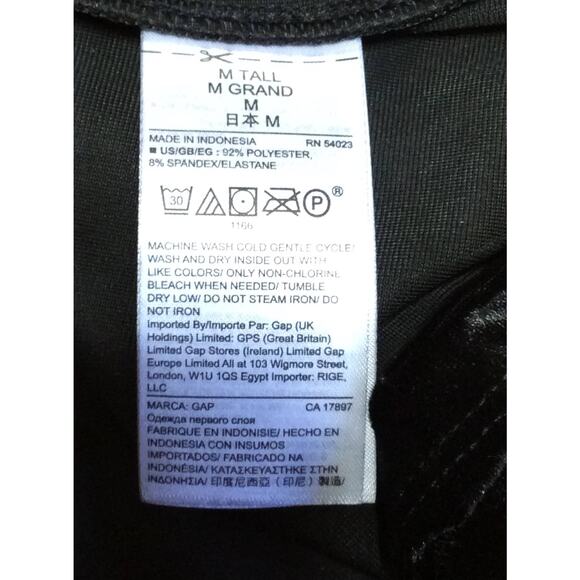 Gap Women's Crushed Velvet Velour Top Shirt Whimsigoth Black Medium Tall New - Picture 10 of 13